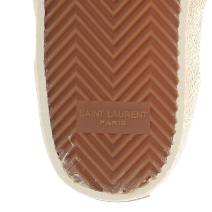 Saint Laurent Canvas Solaris Pinaskullada Skate Slip On Sneakers 38 Black White 7 of 11
