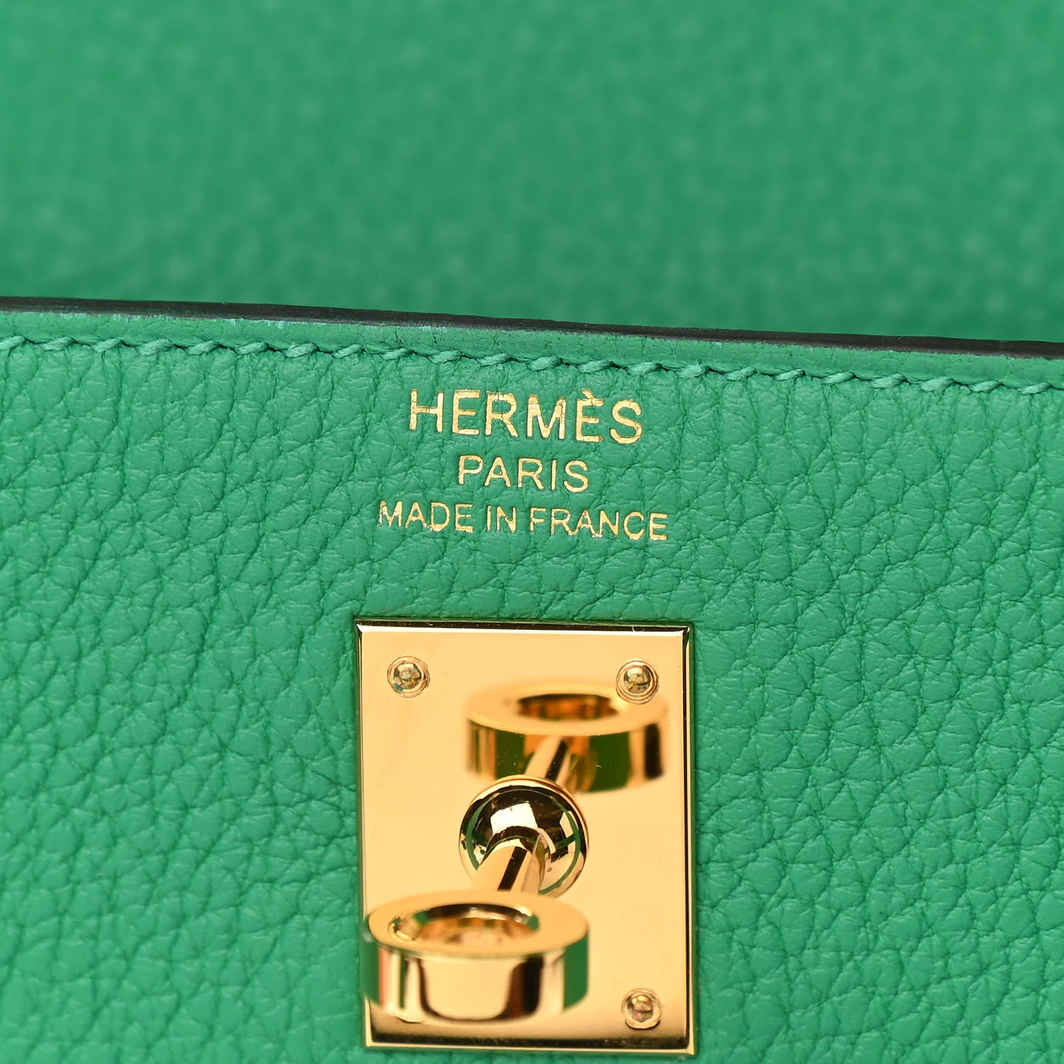 Hermes Togo Kelly Retourne 25 Menthe 6 of 11