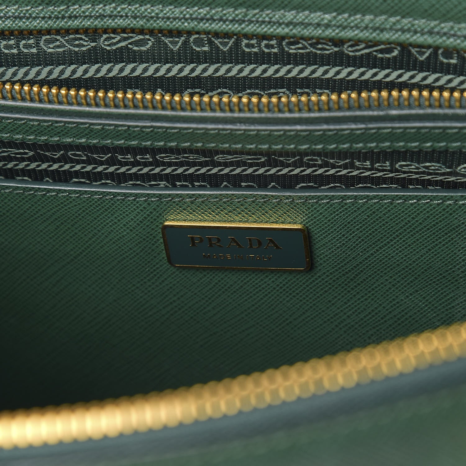 Prada Saffiano Medium Galleria Double Zip Tote Biliardo 8 of 9