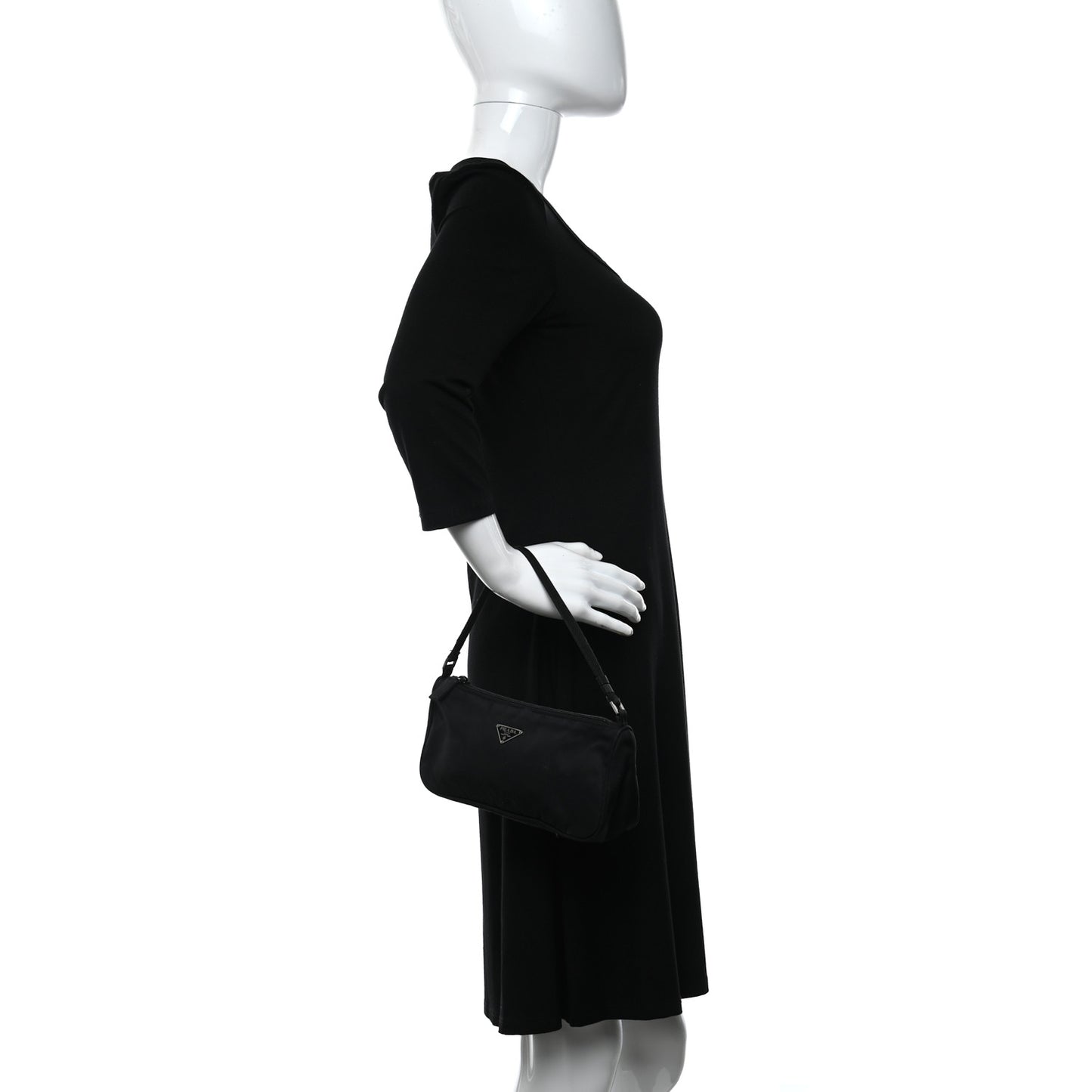 Tessuto Nylon Sport Pochette Black
