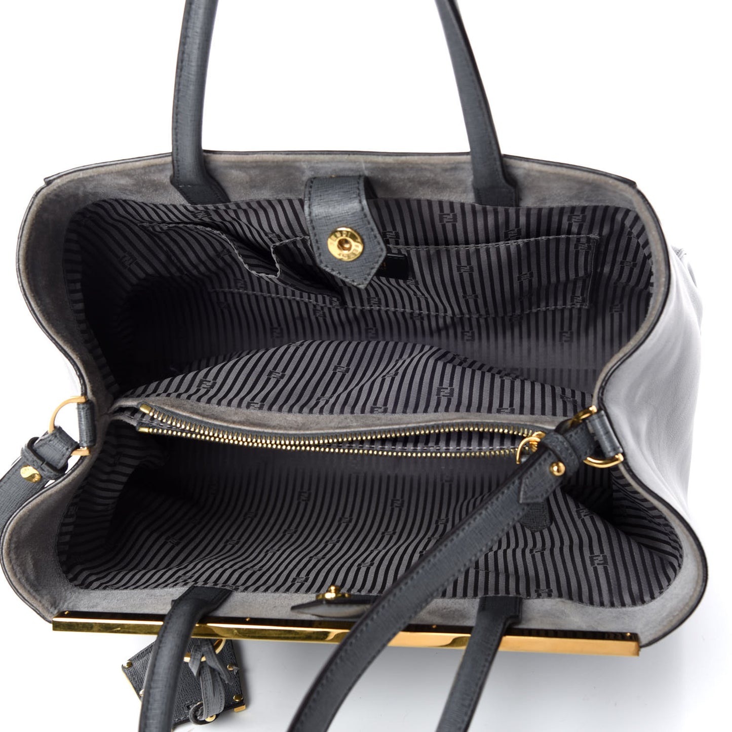 Vitello Elite Flamingo Regular 2Jours Tote Grigio Grigio Chiaro