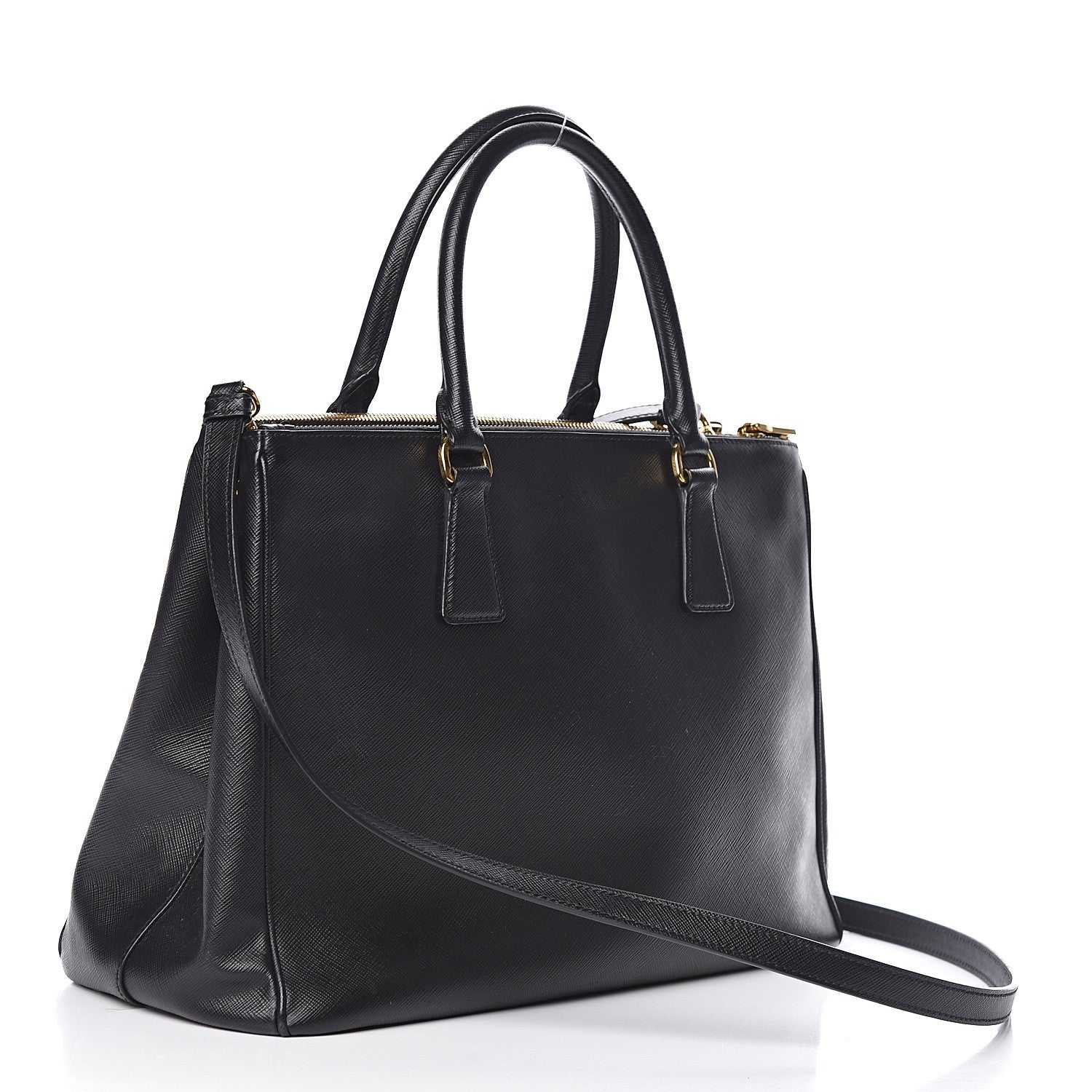 Prada Saffiano Medium Galleria Double Zip Tote Black 3 of 18