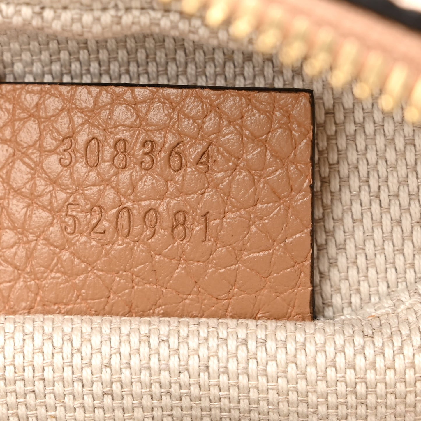 Pebbled Calfskin Small Soho Disco Bag Camelia