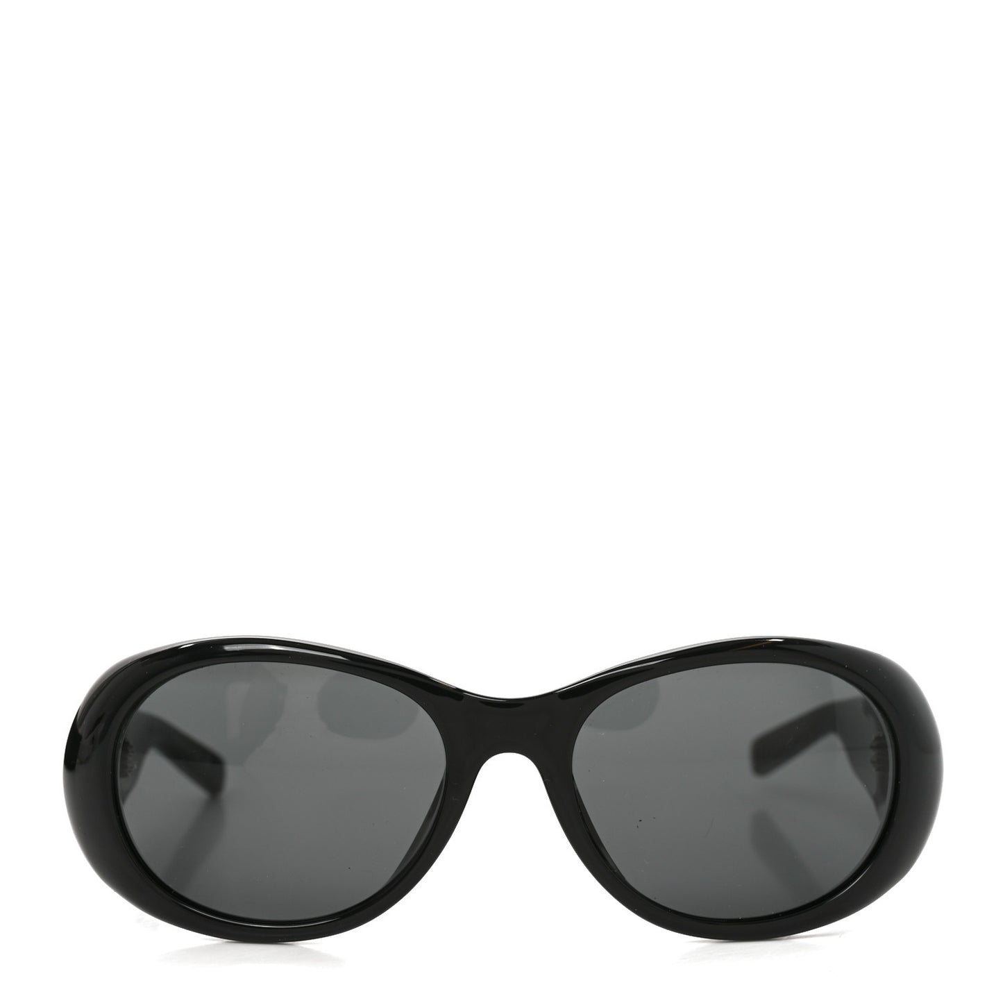 Acetate Oval Sunglasses SL736 Black