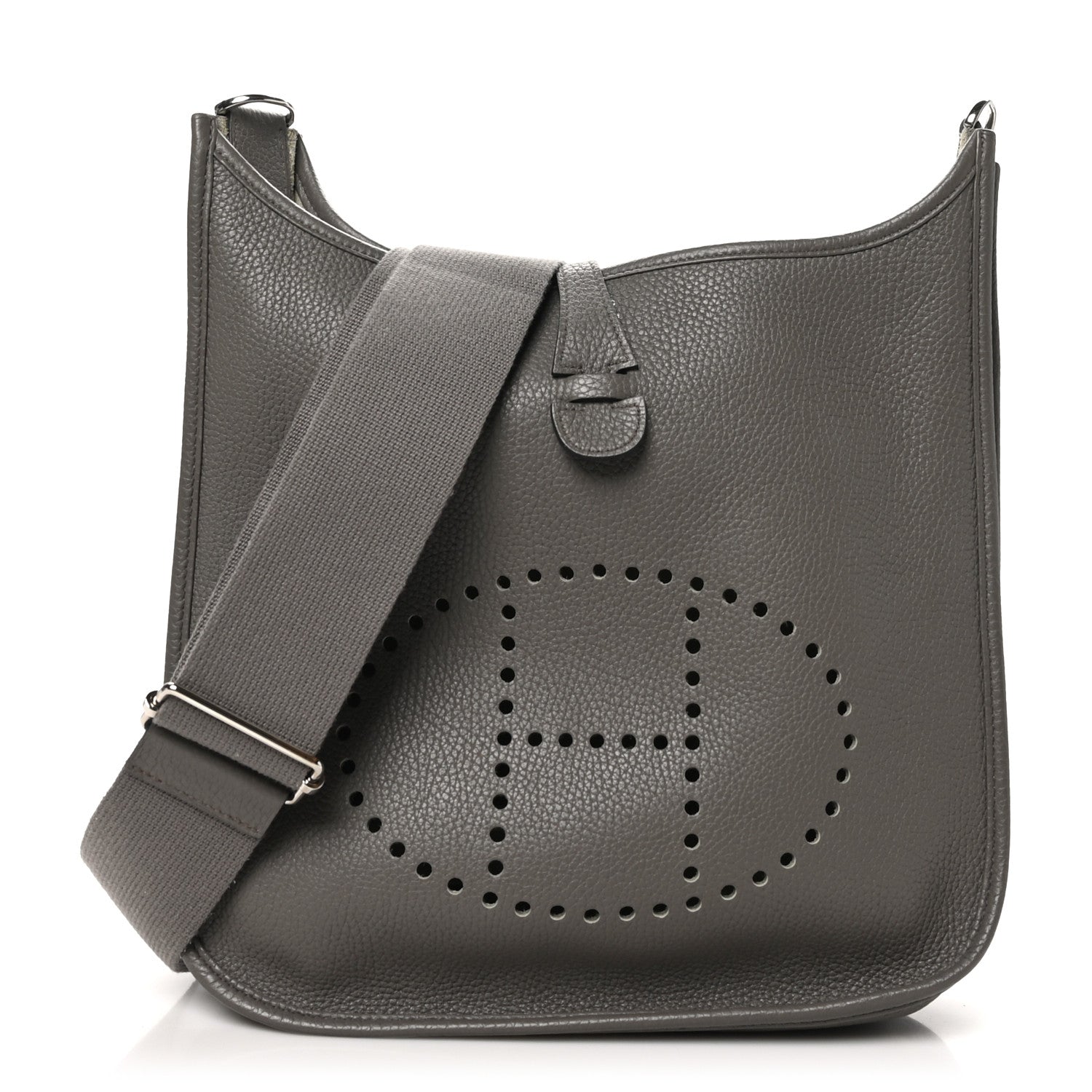 Hermes Taurillon Clemence Evelyne III PM Etain 1 of 10