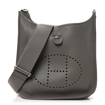 Hermes Taurillon Clemence Evelyne III PM Etain 1 of 10