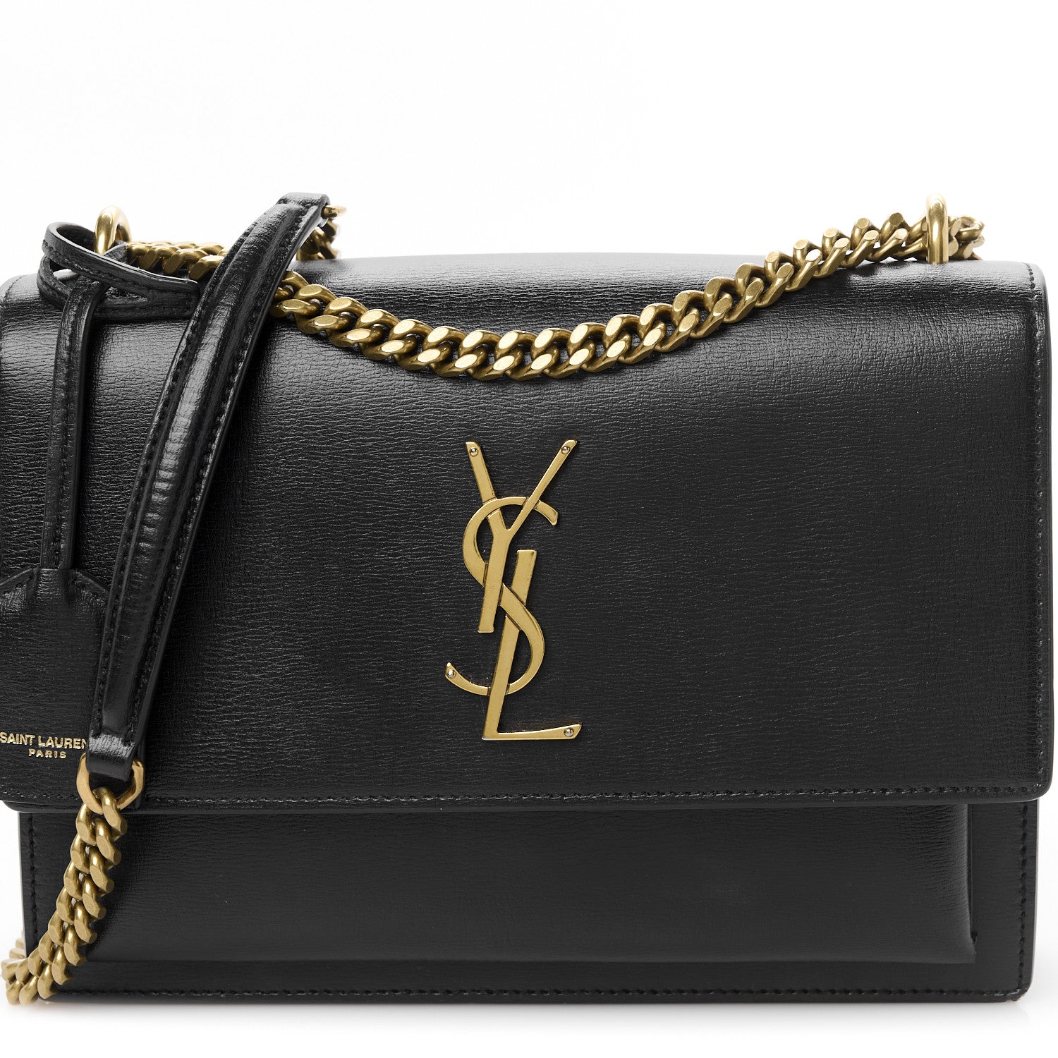 Saint Laurent Calfskin Medium Monogram Sunset Black 10 of 12