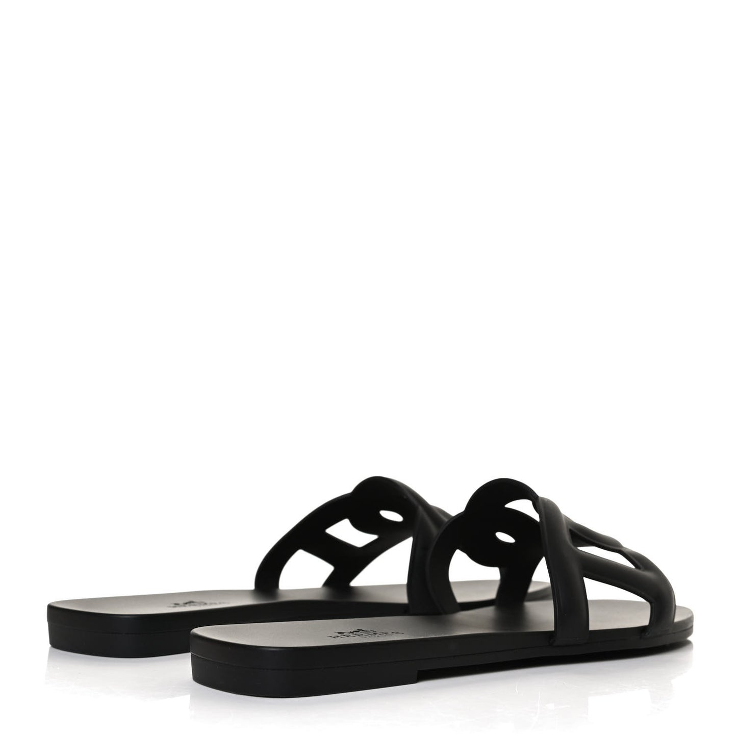Rubber Aloha Sandals 37 Black