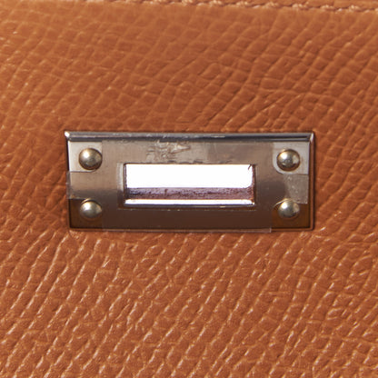 Hermes Epsom Verso Kelly Sellier 25 Caramel Jaune Ambre 25 of 33