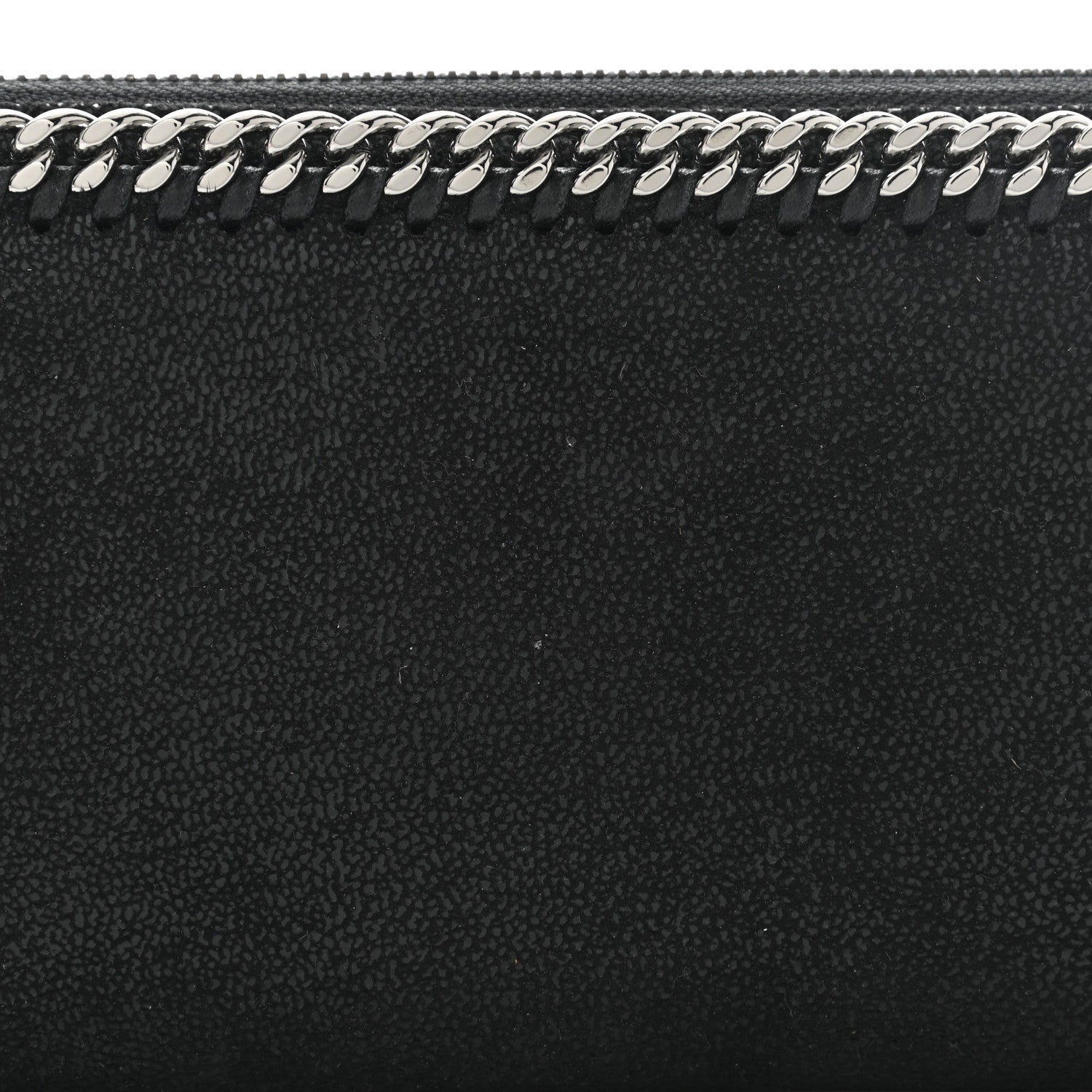 Stella McCartney Shaggy Deer Falabella Zip Around Wallet Black 7 of 9