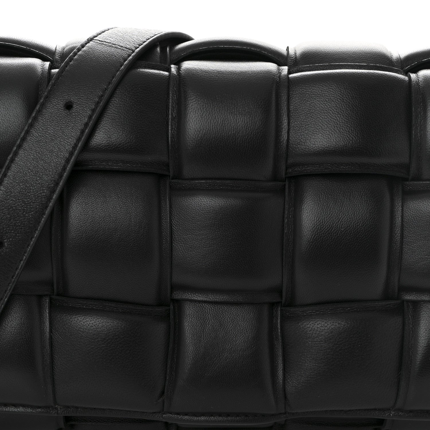 Bottega Veneta Nappa Maxi Intreccio Padded Cassette Crossbody Bag Black 8 of 11