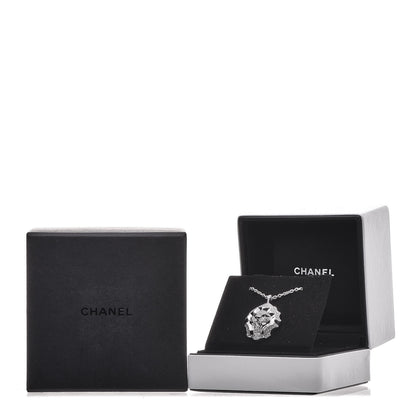 Chanel 18K White Gold Diamond Sous Le Signe du Lion Pendant Necklace 17 of 17