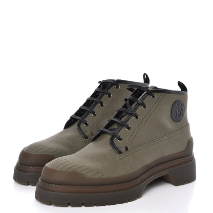 Hermes Canvas Mens Boots 45 3 of 8