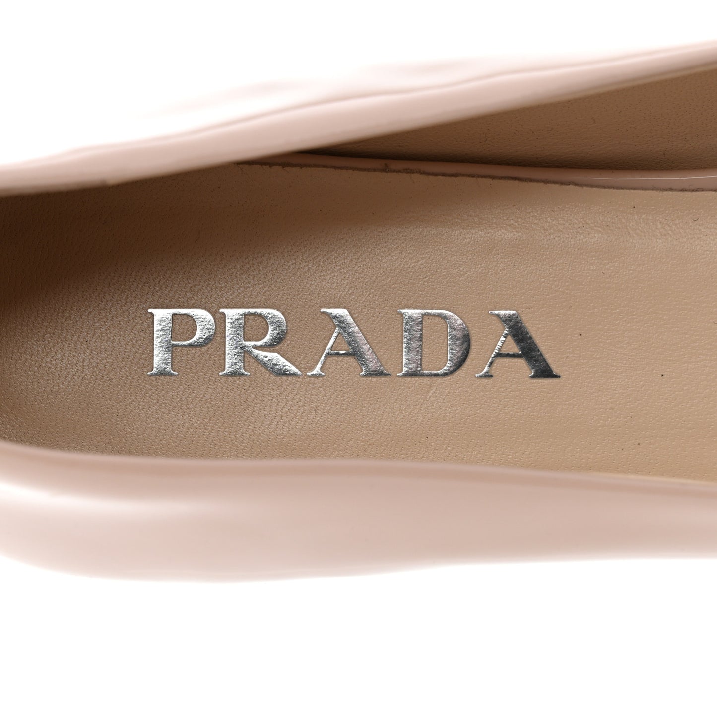 Patent Triangle Ballerina Flats 37.5 Cipria