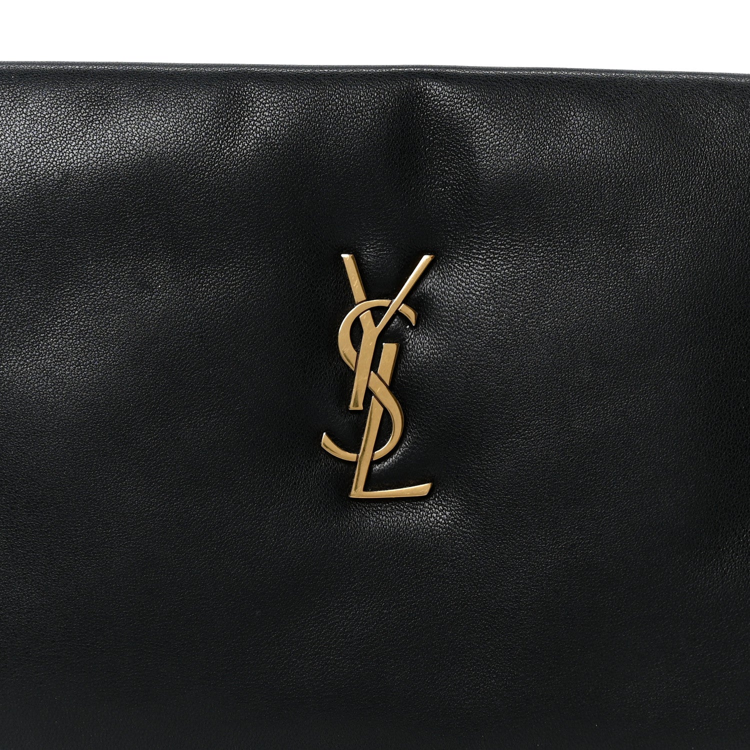 Saint Laurent Lambskin Long Calypso Pouch Black 8 of 8