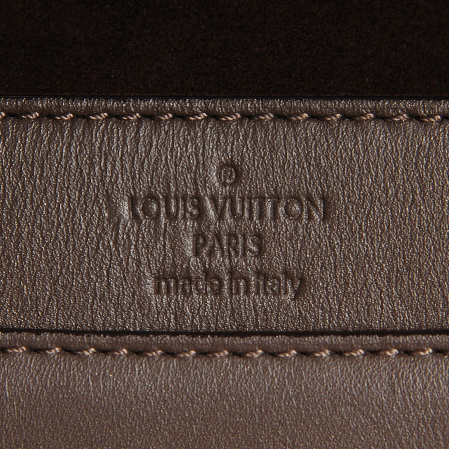 Calfskin Chain Louise GM Granit