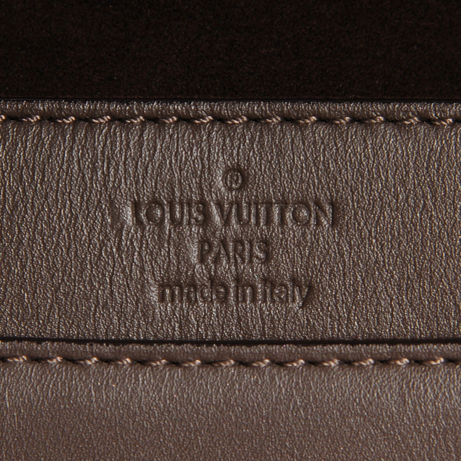 Louis Vuitton Calfskin Chain Louise GM Granit 6 of 7