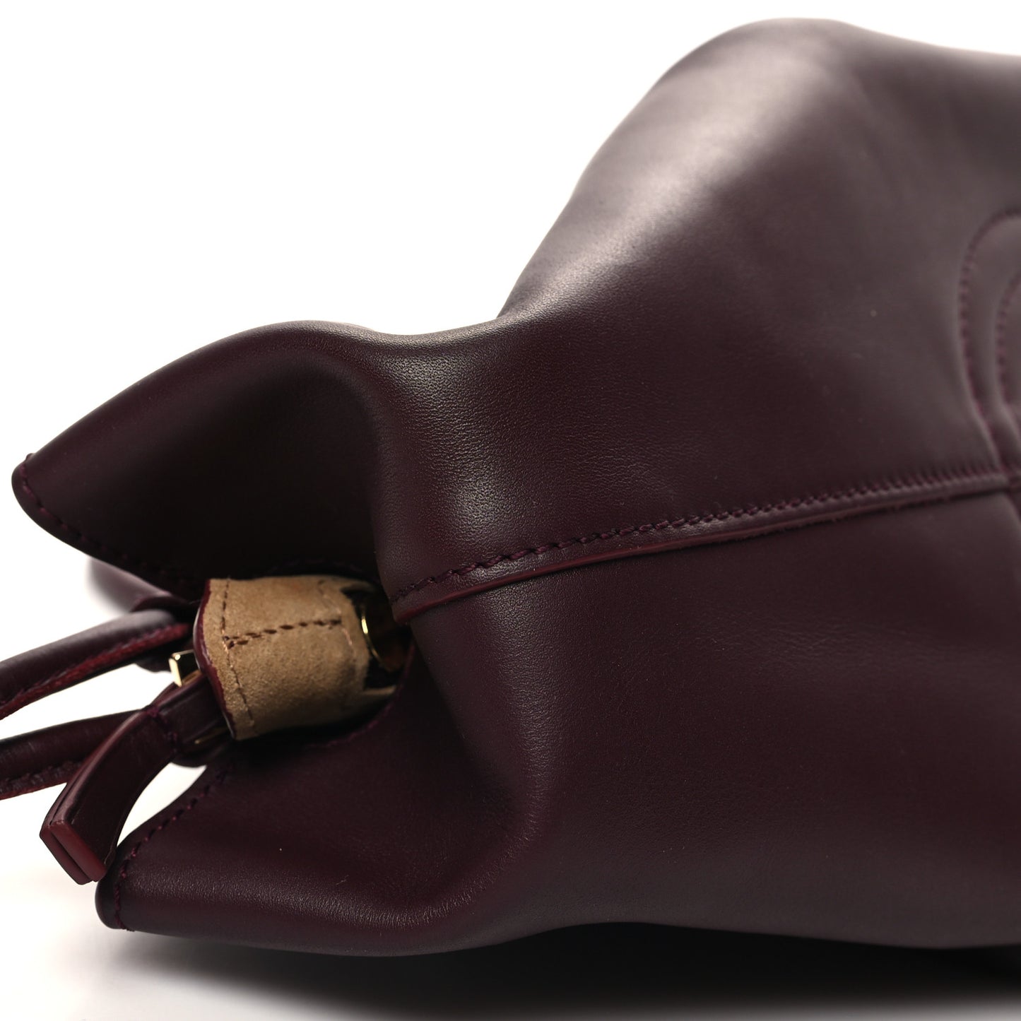 Shiny Nappa Calfskin Small Paseo Bag Burgundy