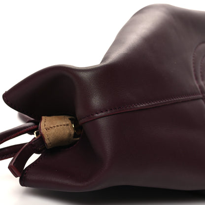 Loewe Shiny Nappa Calfskin Small Paseo Bag Burgundy 8 of 9