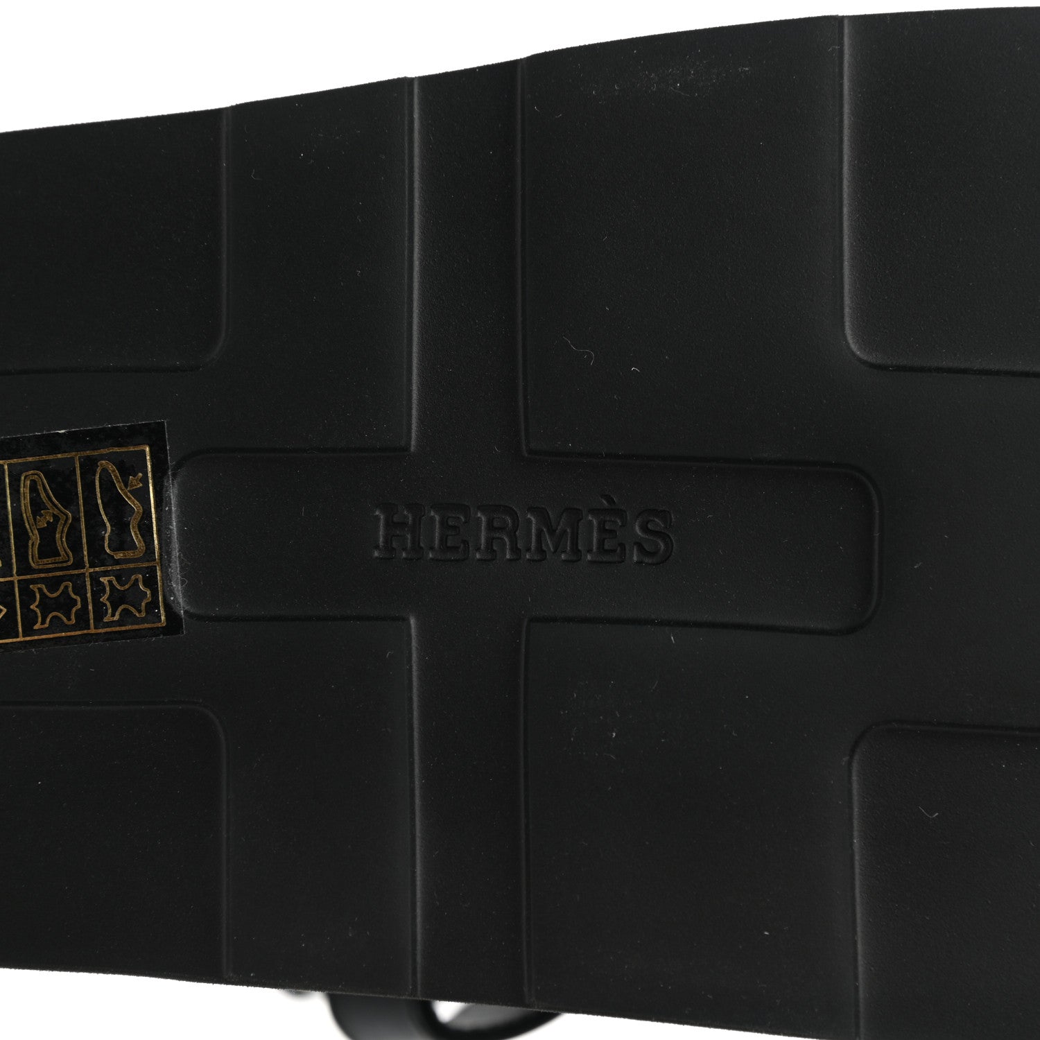 Hermes Calfskin Womens Enid Sandals 37 Black 6 of 9
