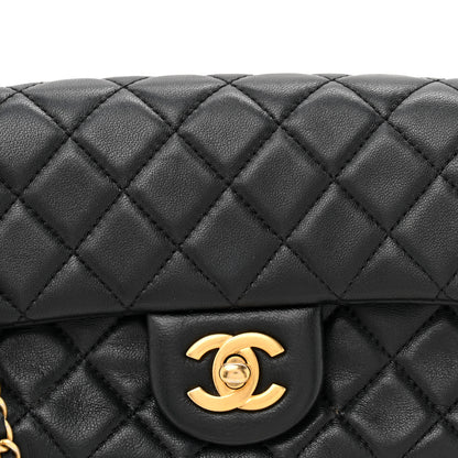 Chanel Lambskin Quilted Mini Rectangular Pearl Crush Flap Black 8 of 11