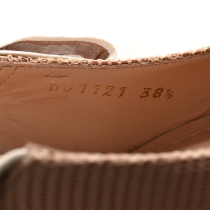 Christian Dior Technical Canvas Ribbon J Adior Slingback 65mm Pumps 38.5 Powder Nude 8 of 10