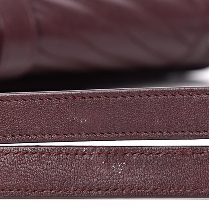 Saint Laurent Calfskin Mixed Matelasse Triquilt Large Monogram Envelope Satchel Bordeaux 32 of 34