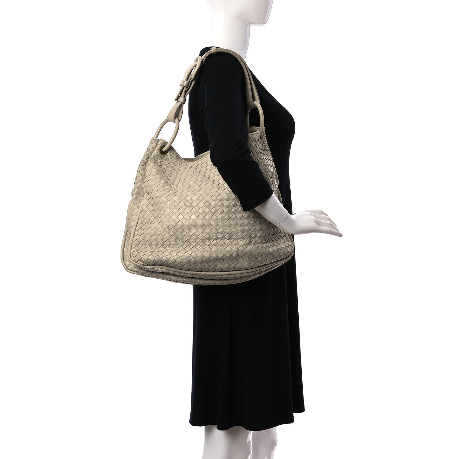 Bottega Veneta Nappa Intrecciato Duette Shoulder Bag Marmo 2 of 31