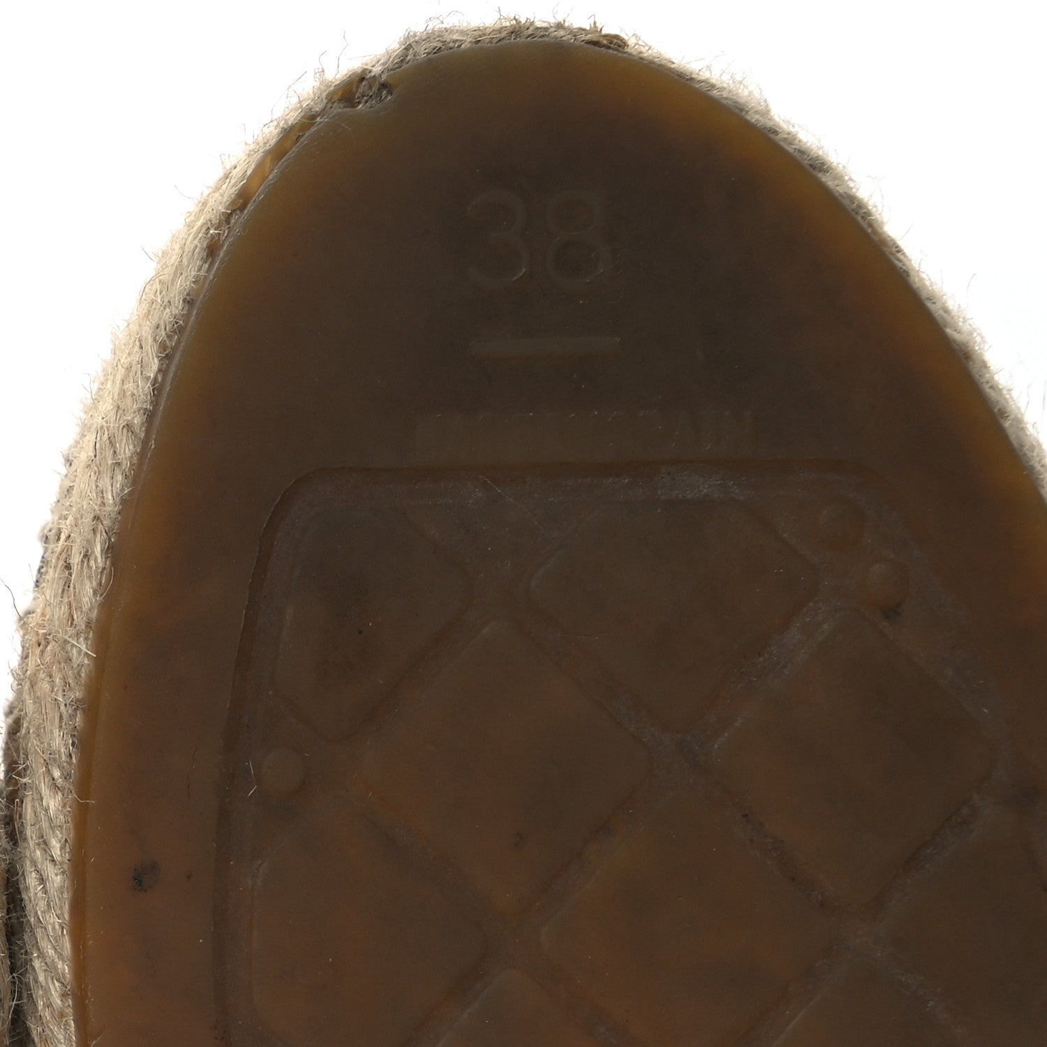 Chanel Lambskin CC Espadrilles 38 Beige Black 8 of 16