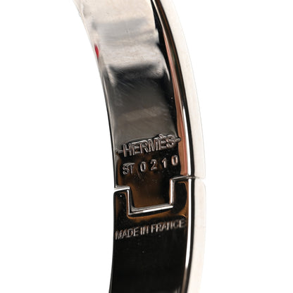 Hermes Enamel Clic Anneau Bracelet PM Rose Dragee 4 of 4
