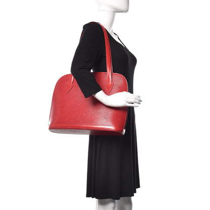 Louis Vuitton Epi Lussac Castillan Red 2 of 15