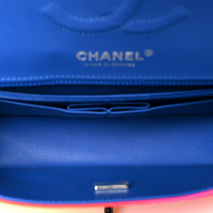 Chanel Calfskin Quilted Medium Rainbow Double Flap Multicolor 5 of 11