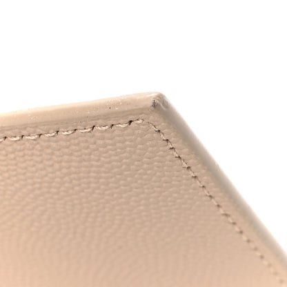 Saint Laurent Grain De Poudre Uptown Pouch Dark Beige 9 of 12