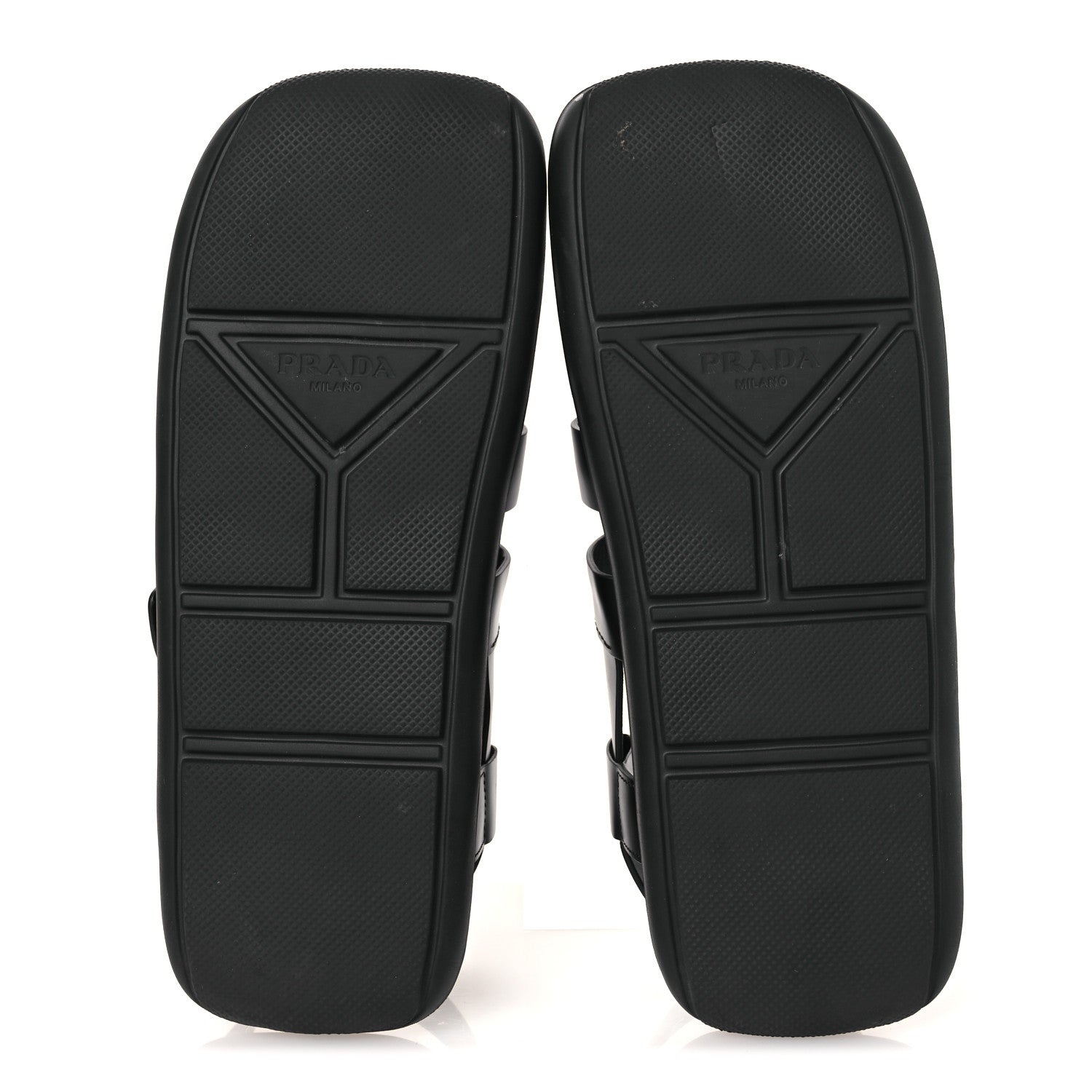 Prada Spazzolato Rois Mens Fisherman Cage Sandals 9 Black 7 of 13