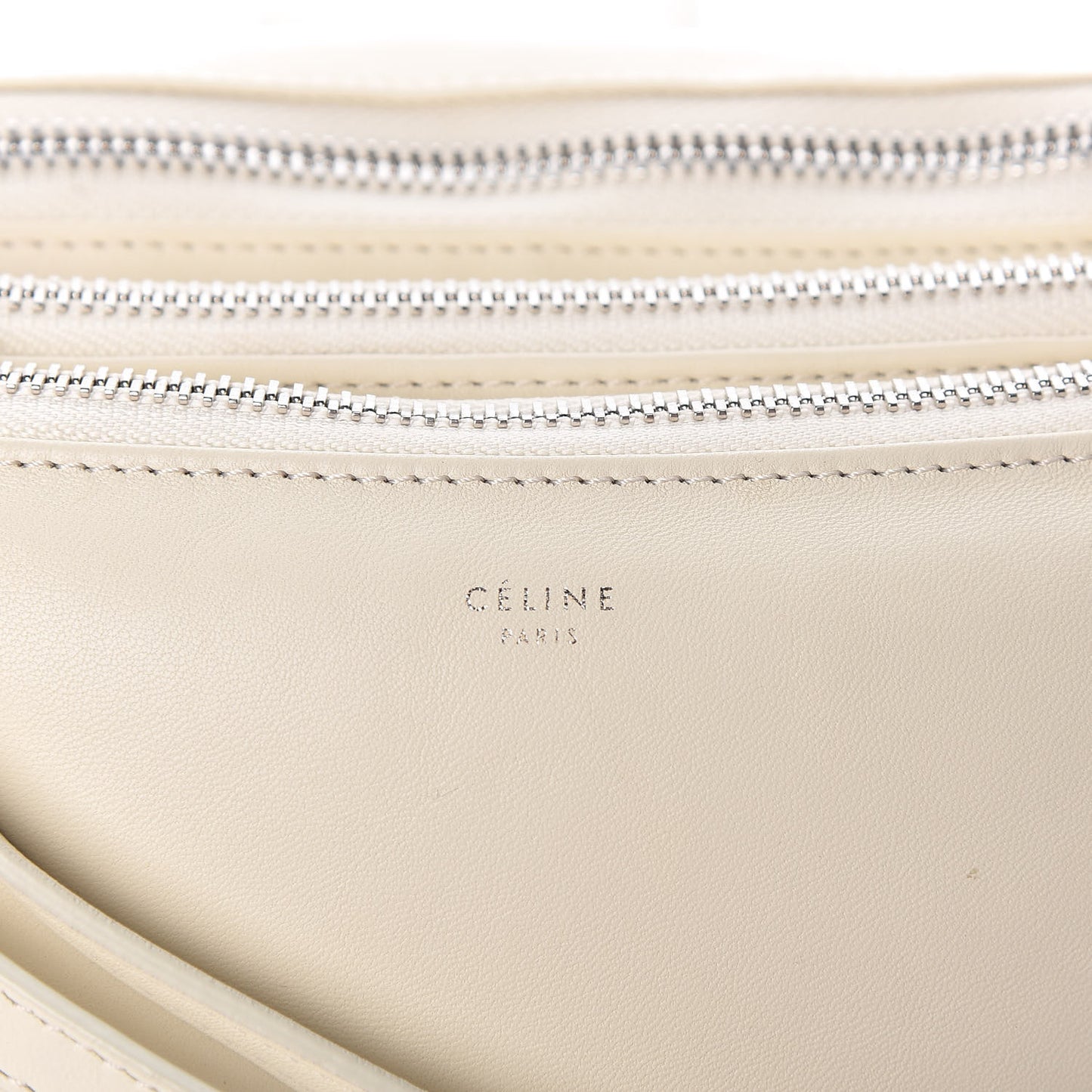 Goatskin Large Pillow Trio Crossbody Bag White