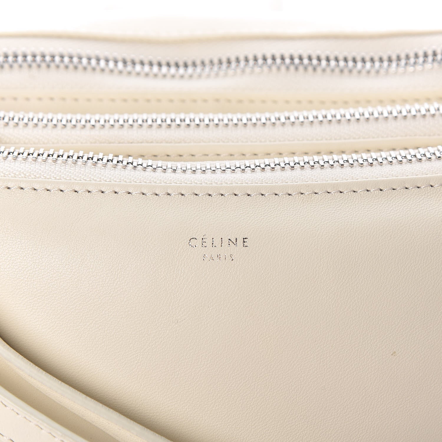 Celine Goatskin Large Pillow Trio Crossbody Bag White 9 of 9