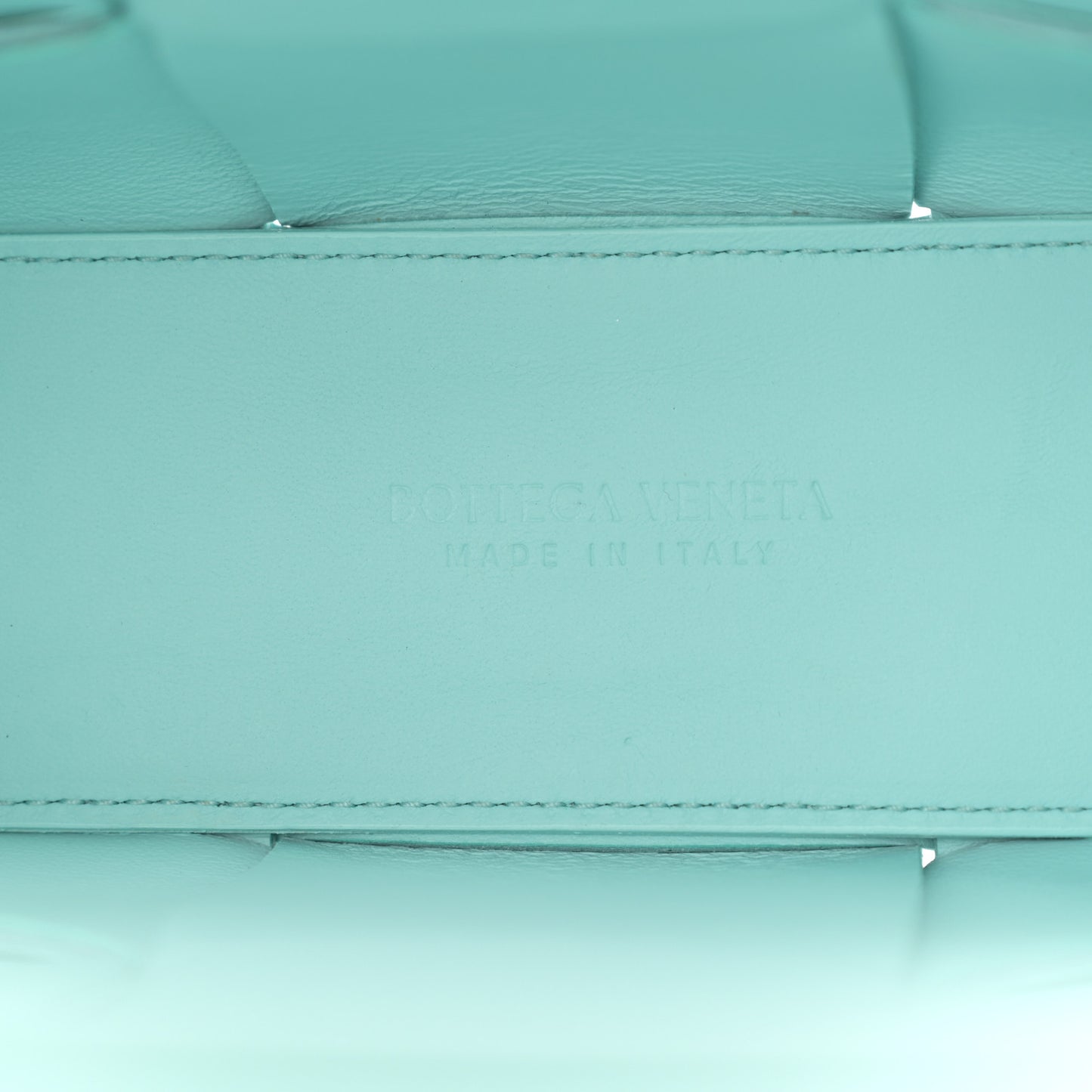 Lambskin Maxi Intreccio Candy Arco Tote Celadon
