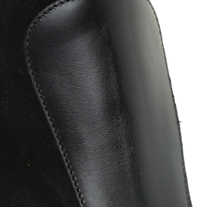 Louis Vuitton Suede Calfskin Monogram Podium Platform Thigh Boots 37.5 Black 14 of 17