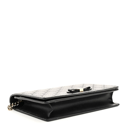 Gucci Guccissima Signature Bowy Chain Wallet Black 4 of 9
