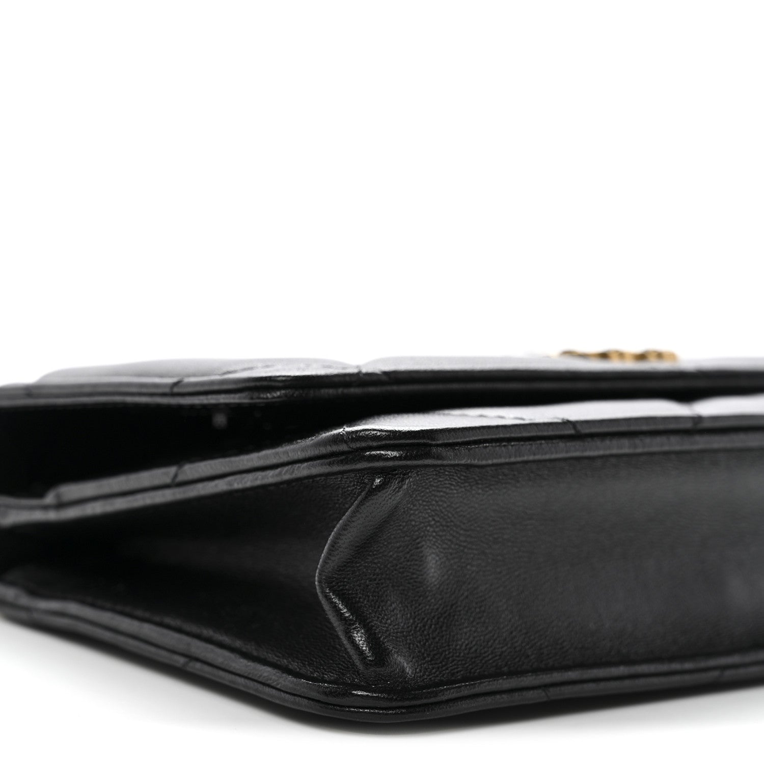 Chanel Lambskin Quilted Chanel 19 Wallet On Chain WOC Black 10 of 11