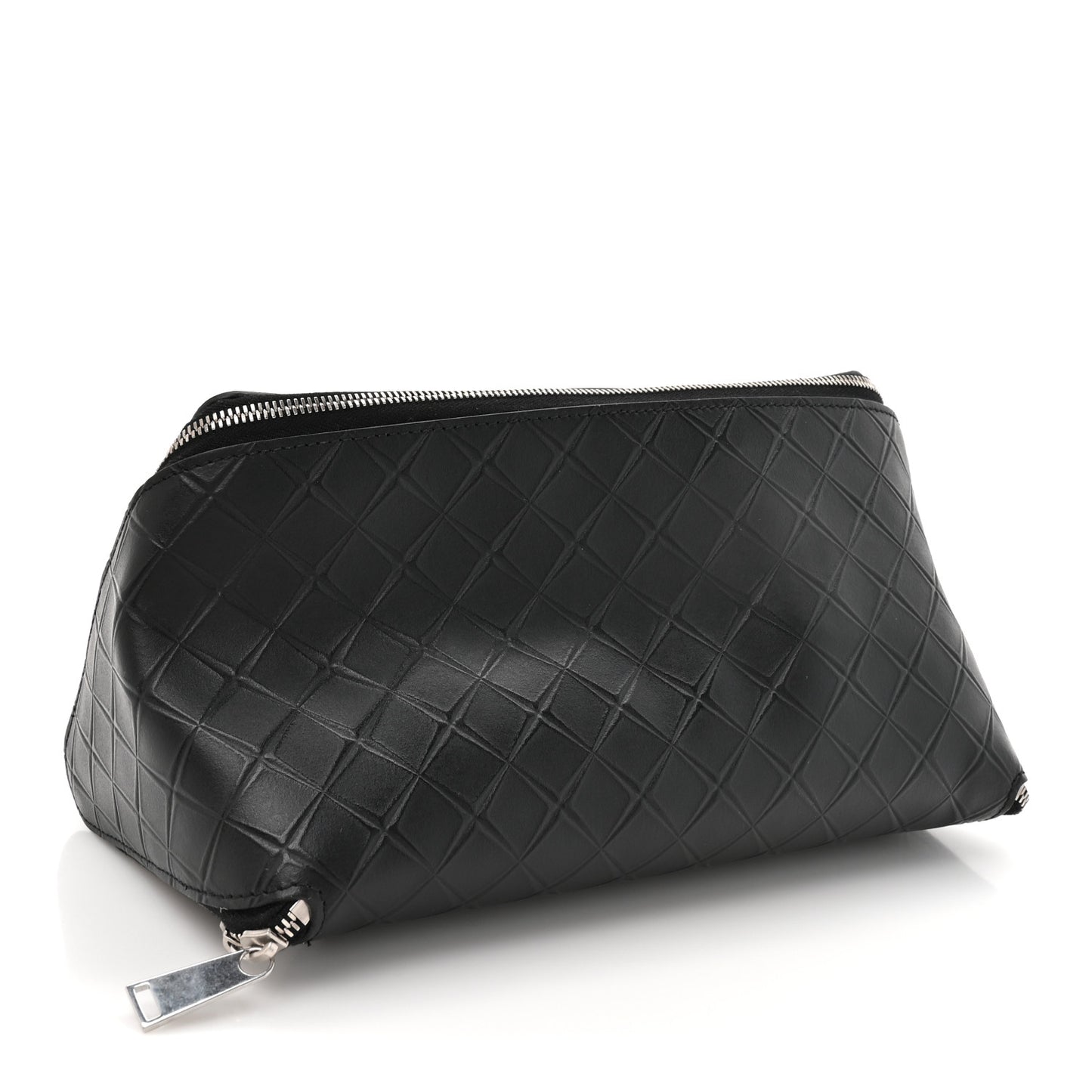 Calfskin Intarsio Toiletry Case Black
