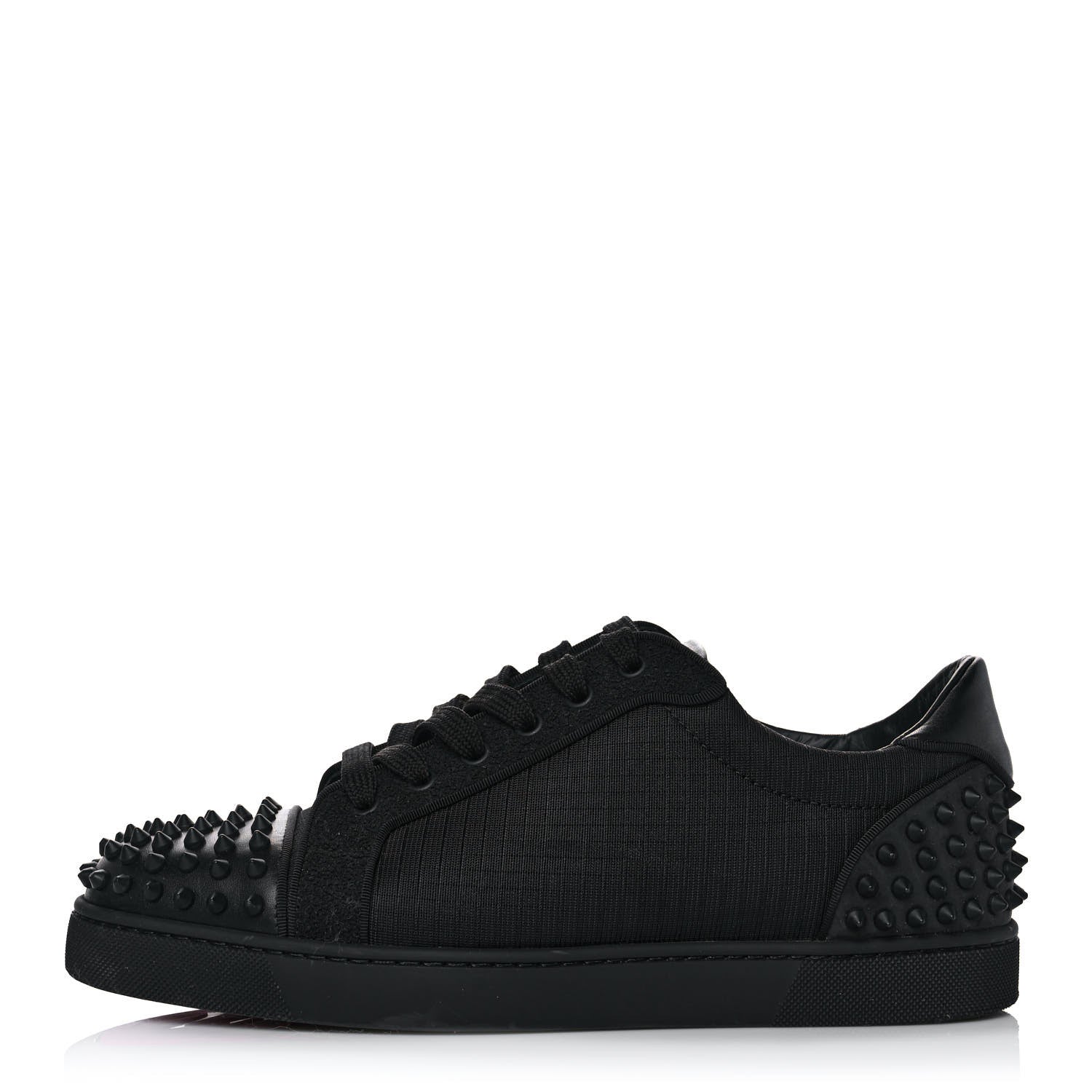 Christian Louboutin Calfskin Tissu Mens Seavaste 2 Orlato Flat Sneakers 43 Black 1 of 9