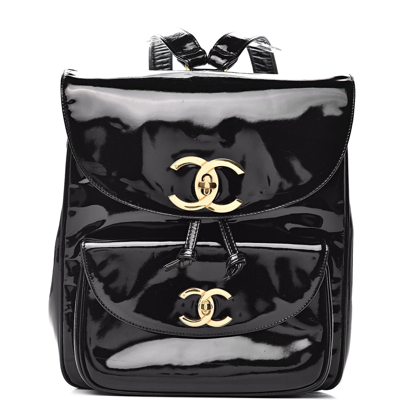 Patent CC Drawstring Backpack Black