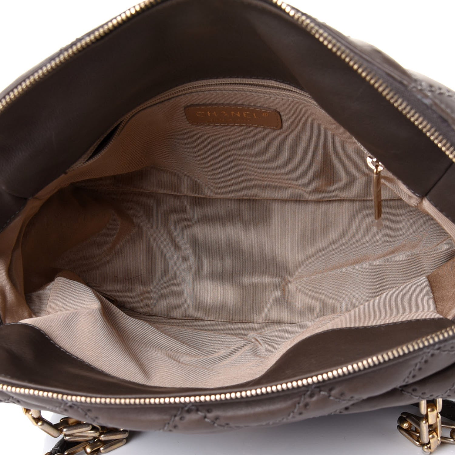 Chanel Calfskin Quilted Retro Chain Shoulder Bag Grey 6 of 8