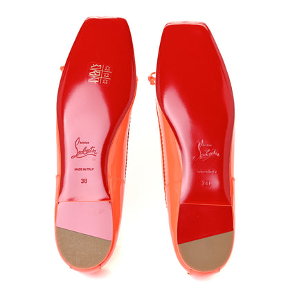 Christian Louboutin Patent Mamadrague Flats 38 Sunrise 5 of 8
