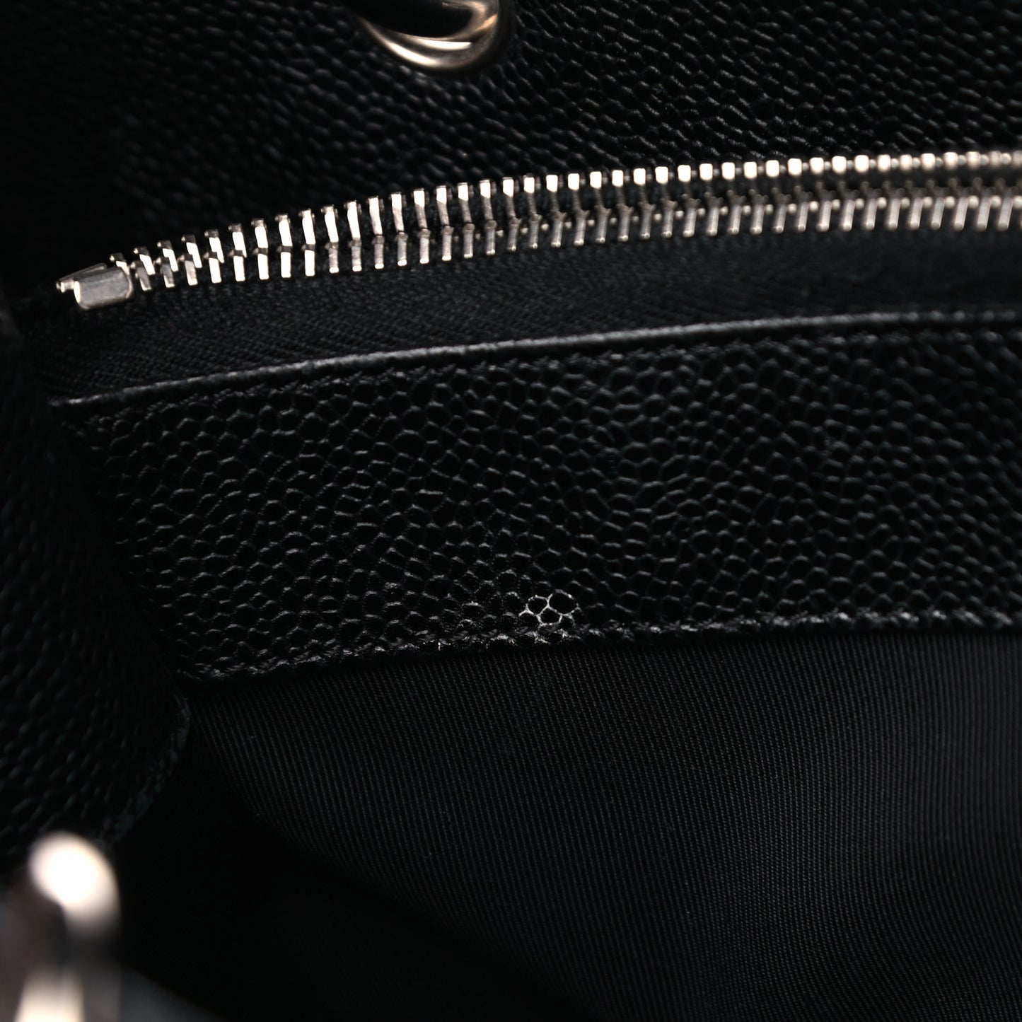 Caviar Quilted Grand Shopping Tote GST Black