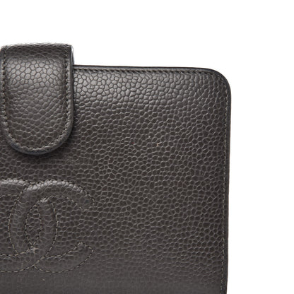 Chanel Caviar Timeless CC Zipped Pocket Wallet Grey 8 of 11