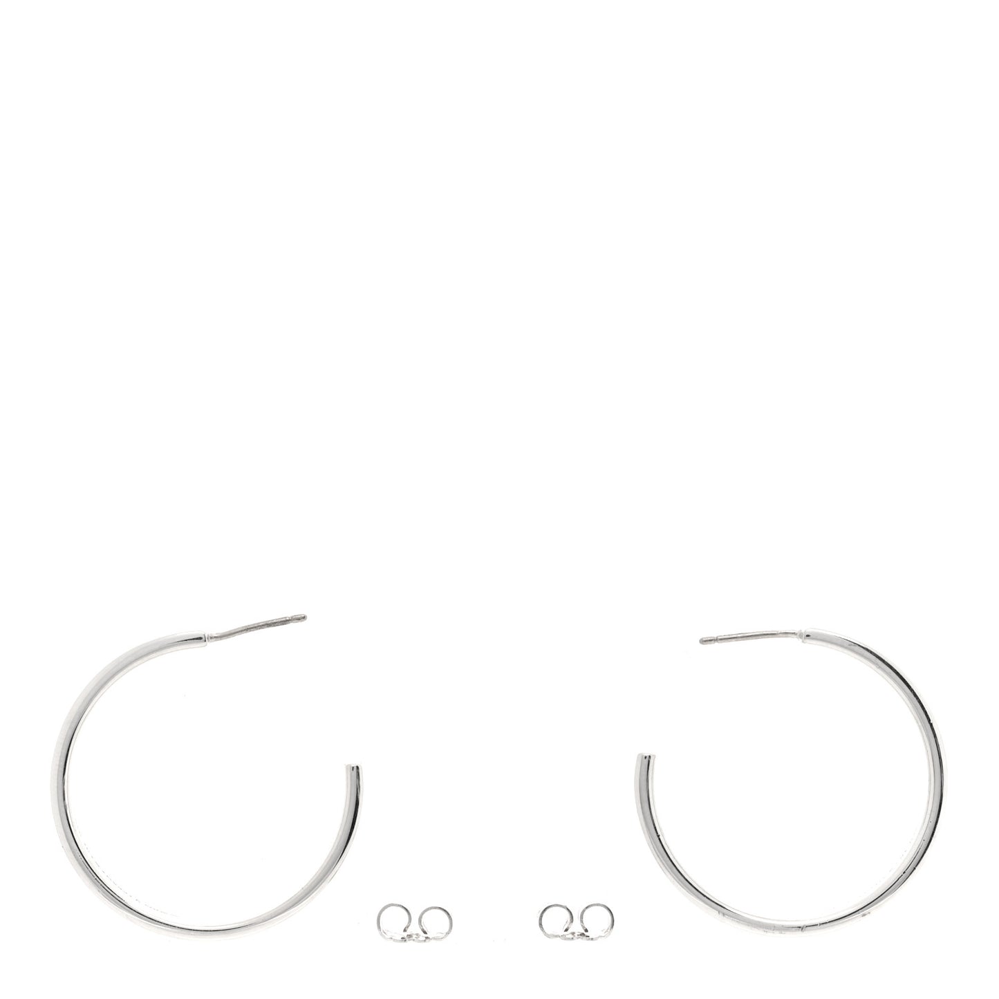 Sterling Silver 1837 Medium Narrow Hoop Earrings