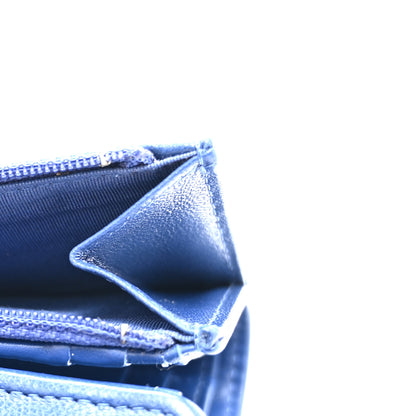 Chanel Goatskin Quilted Chanel 19 Small Flap Wallet  Blue 7 of 13