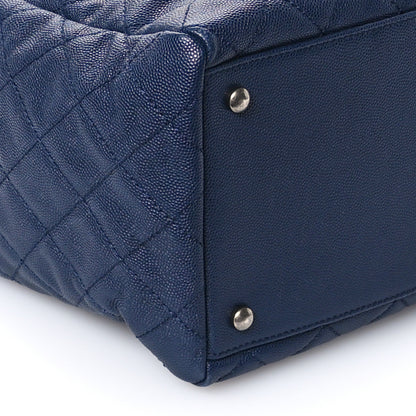 Chanel Caviar Quilted Large Coco Handle Shopping Tote Navy 11 of 12